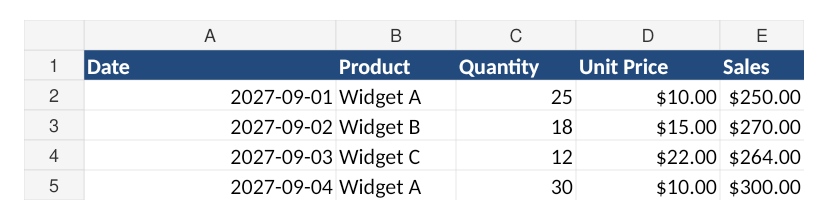 Generated output preview