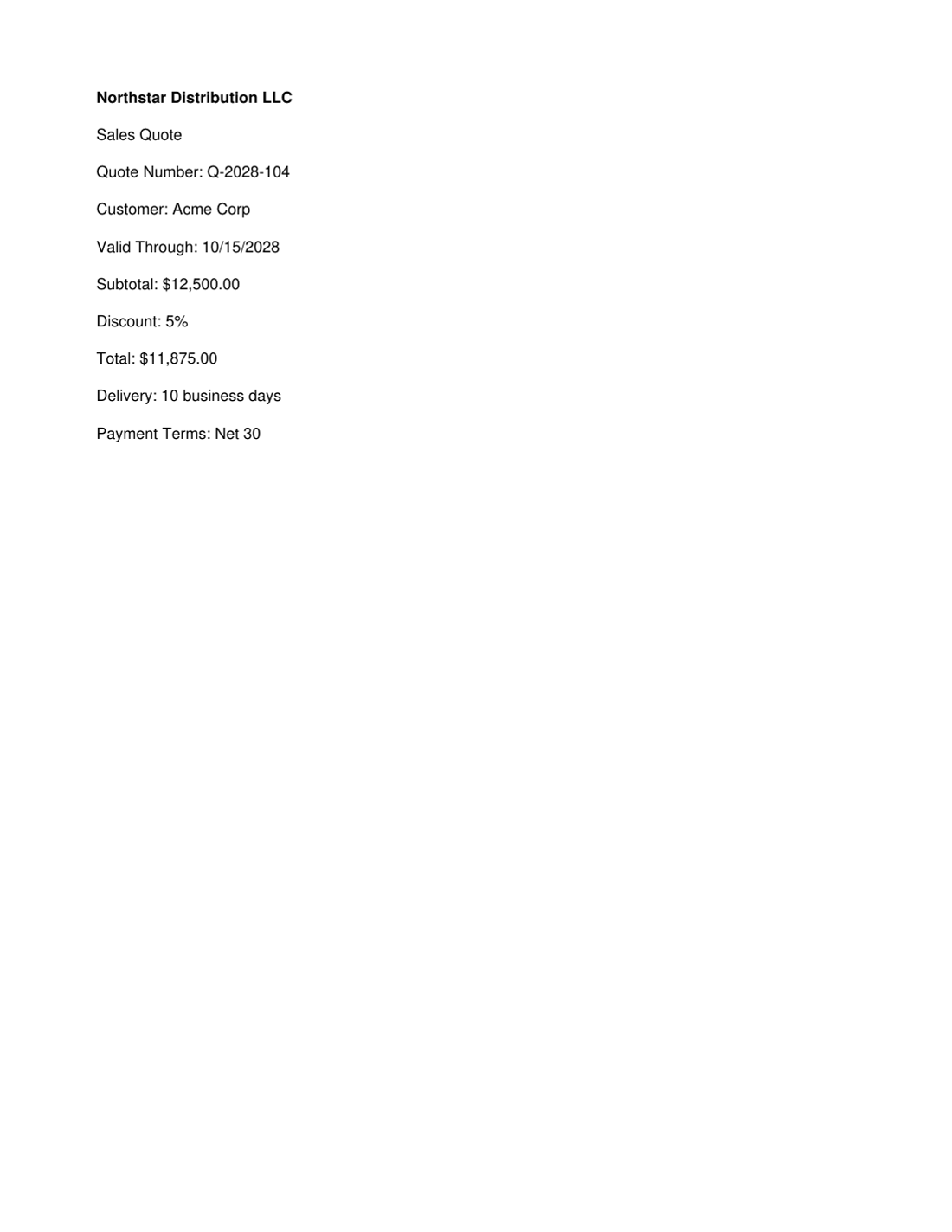 Generated output preview